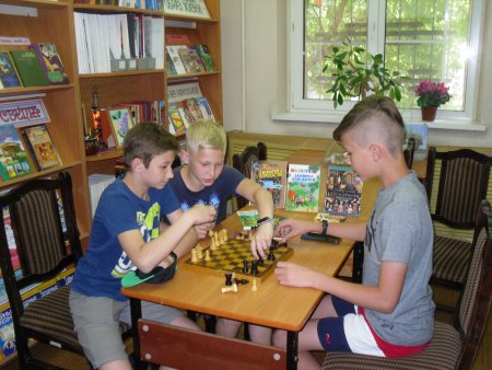 К Международному дню шахмат сотрудники Городской библиотеки №6 организовали в читальном зале шахматную неделю под названием "Игра королей". Всю неделю юные читатели библиотеки играли в шахматы и знакомились с тематической литературой.