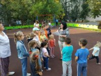 Познавательная викторина "Любимый город" проведена Павшинской библиотекой совместно с КЦ "Красногорье" на детской площадке города.