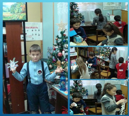 В Степановской сельской библиотеке прошел конкурс новогодних поделок «Подарок для елочки».