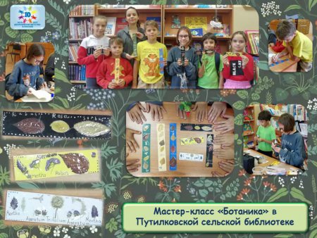 21 августа в Путилковской сельской библиотеке состоялся мастер-класс "Ботаника".