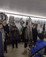 Коростовская сельская библиотека организовала для своих читателей экскурсию в «Железное царство» – музей кузнеца-художника Валентина Воробьева.