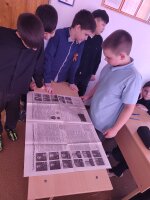 Заведующая Павшинской городской библиотекой Алексеева И. А. провела в 5 классе Гимназии им. Д.П Яковлева патриотичекий час "Берлинская наступательная операция".
